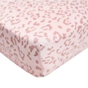Kyte Baby - Bamboo Blush Leopard Crib Sheet